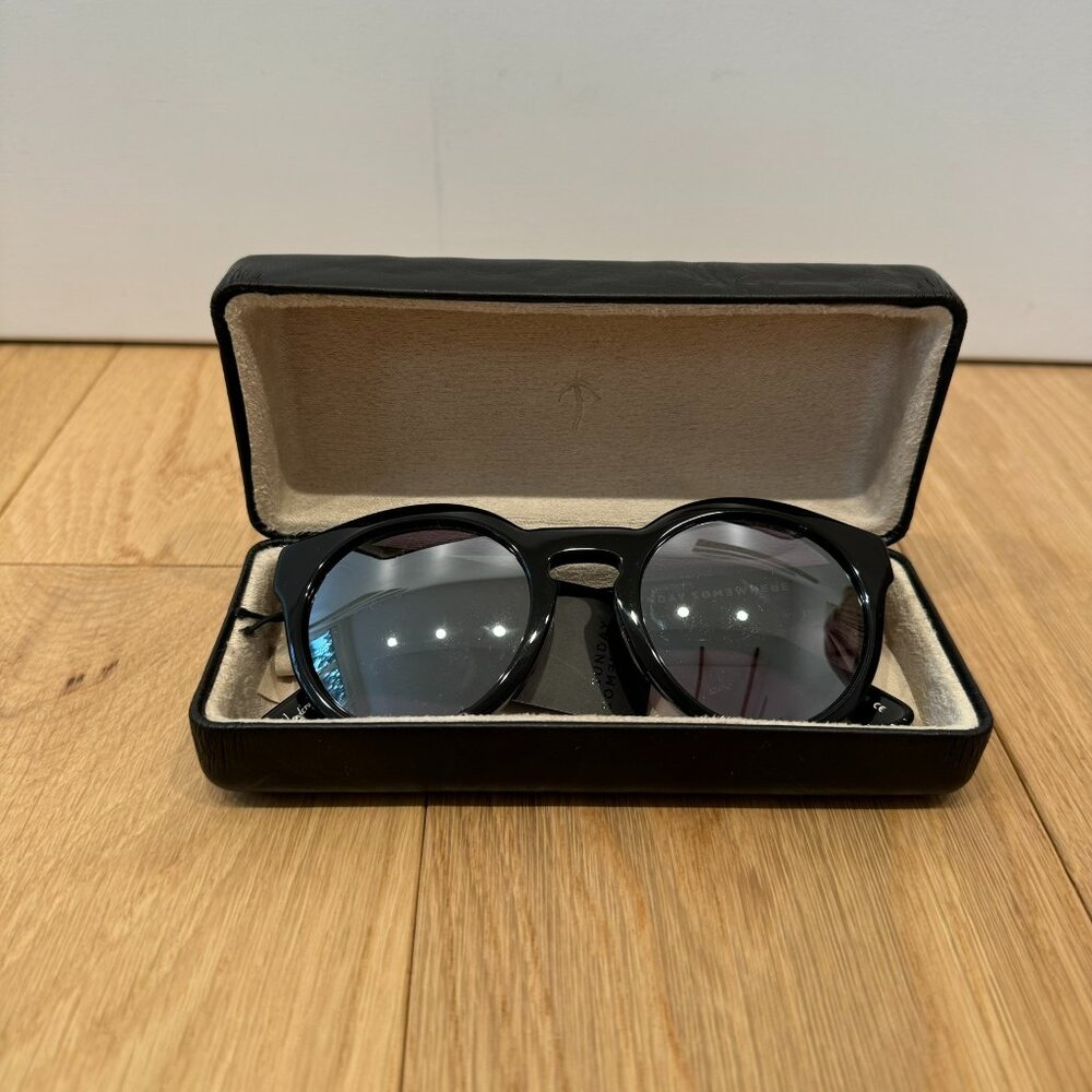 *SOLD* Sunday Somewhere Kiteys Semi Round Sunglasses Black NEW 025-SIL